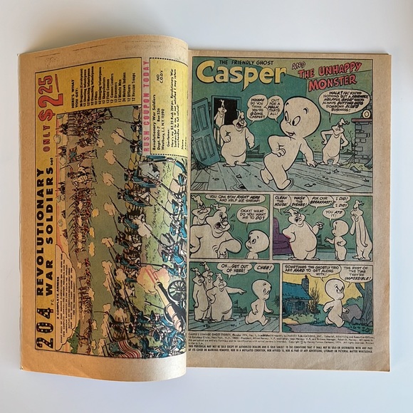 CASPER The Friendly Ghost STRANGE GHOST STORIES #1 1974 Harvey Comics Vintage - Picture 4 of 7